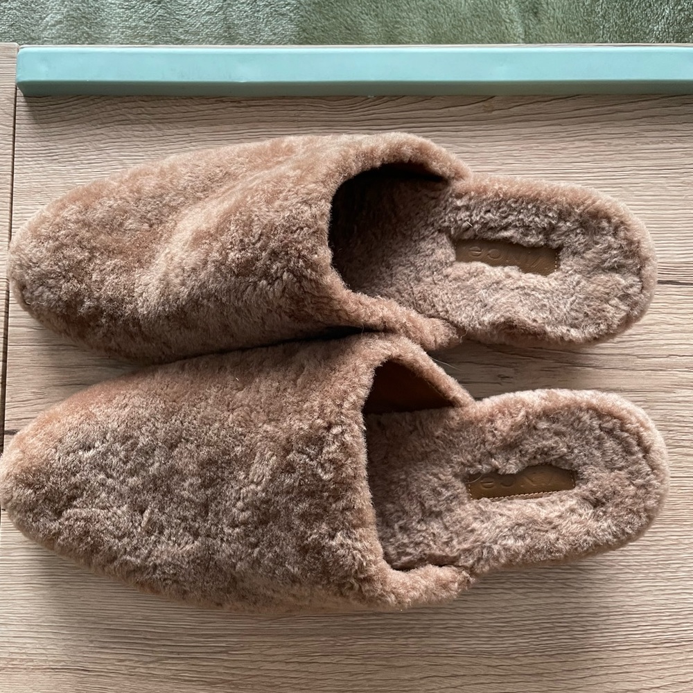 Vince Gaia Shearling Mule Shoes 9